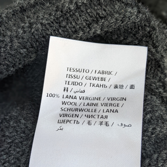 ⚡SOLD⚡STELLA McCARTNEY Asymmetrical Rib Knit Cowl Neck Sweater 100% Virgin Wool - Picture 8 of 8